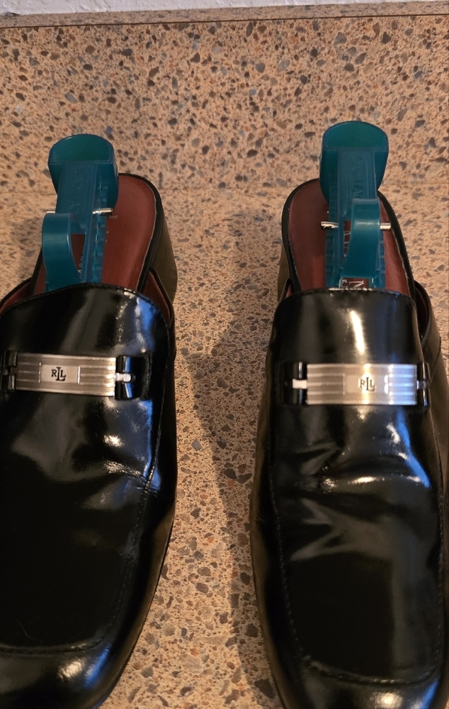Ralph Lauren Black Mules Sleek Design